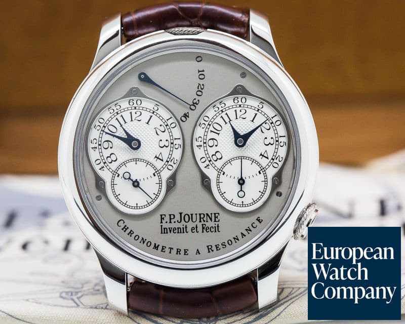 Image of F. P. Journe Chronometre Resonance Platinum Silver Dial 40MM