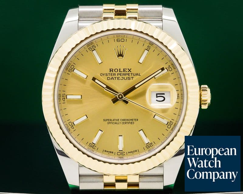 Image of Rolex Datejust II Champagne Stick Dial 18K / SS