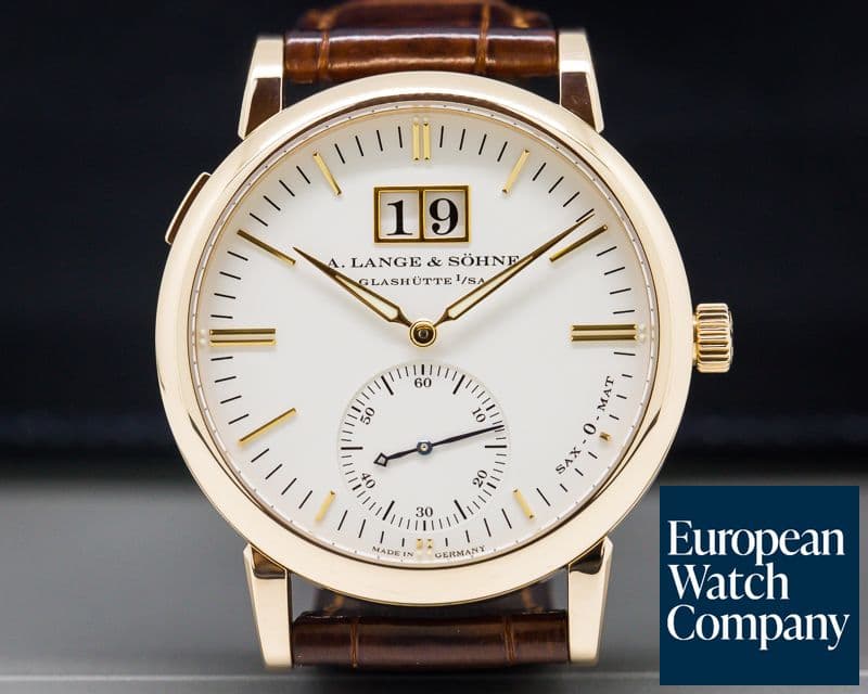 Image of A. Lange and Sohne Langematik Big Date Sax-O-Mat 18K Rose Gold 