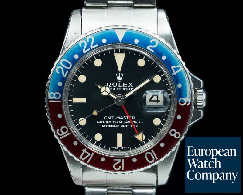Image of Rolex Vintage GMT Master 1675 "Pepsi Bezel" SS Circa 1968