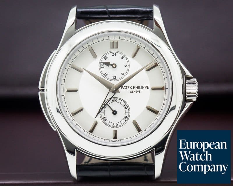 Image of Patek Philippe Travel Time Manual Silver Dial Platinum 