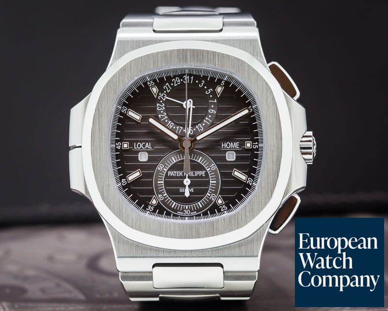 Image of Patek Philippe Nautilus Travel Time Chronograph Grey Dial SS / SS