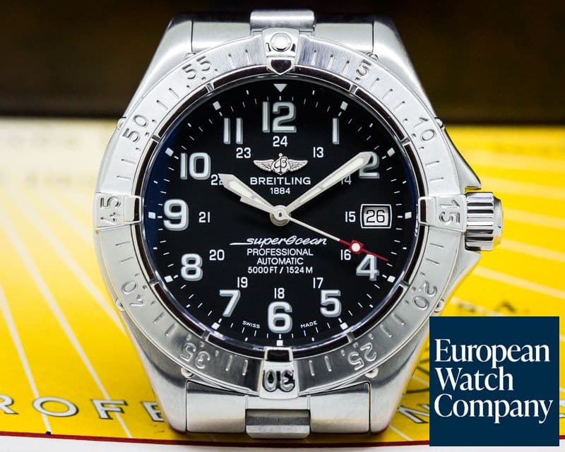 Image of Breitling SuperOcean SS / SS Black Dial