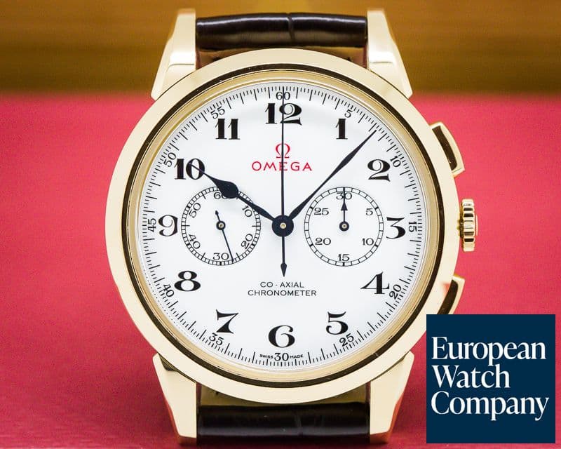 Image of Omega Olympic Official Timekeeper White Dial 18k Rose Gold LIMITED