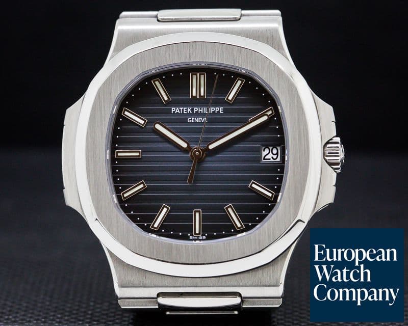 Image of Patek Philippe Jumbo Nautilus Blue Dial SS 