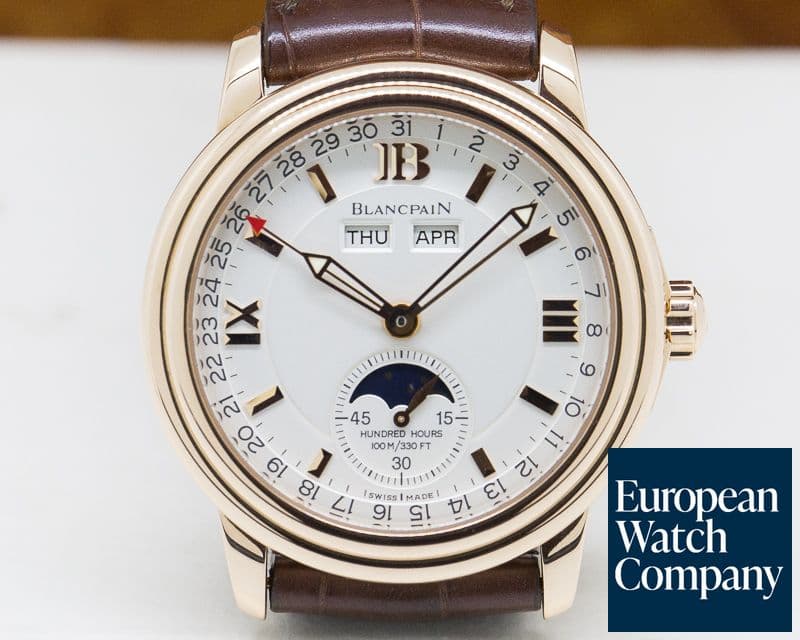 Image of Blancpain Complete Calendar Half Hunter 18K Rose Gold Limited