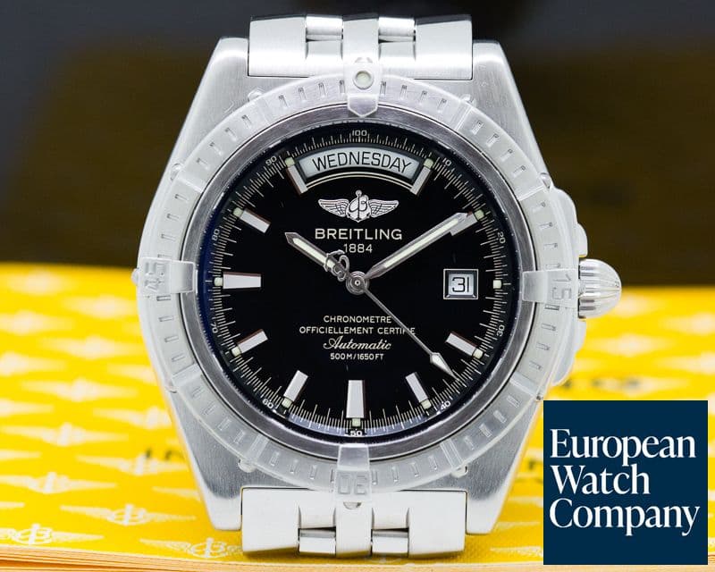 Image of Breitling Headwind Day Date SS / SS Black Dial 
