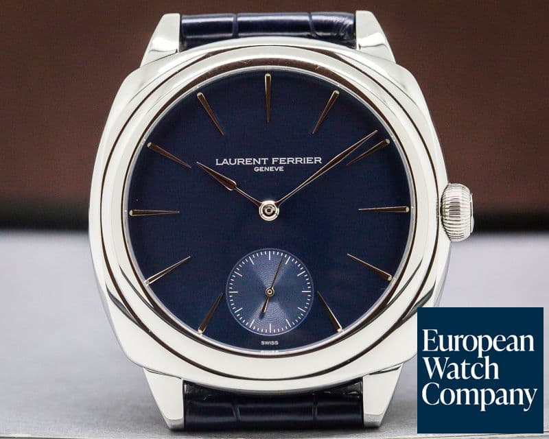 Image of Laurent Ferrier Galet Micro Rotor Square SS Blue Dial 
