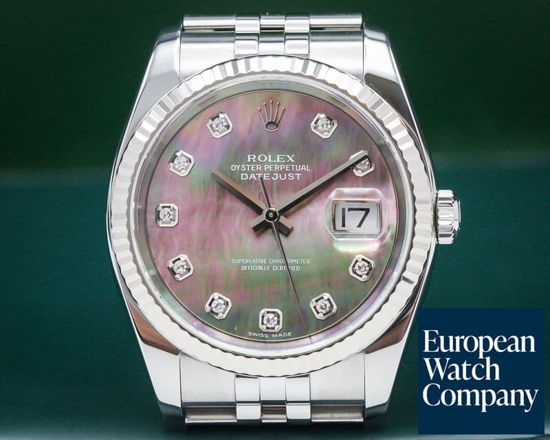 Image of Rolex Datejust Tahitian MOP Dial Jubilee SS / SS