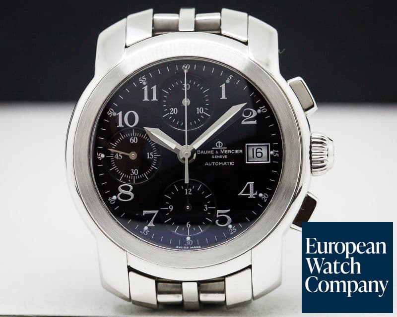 Image of Baume & Mercier Capeland Chronograph Automatic SS Black Dial 