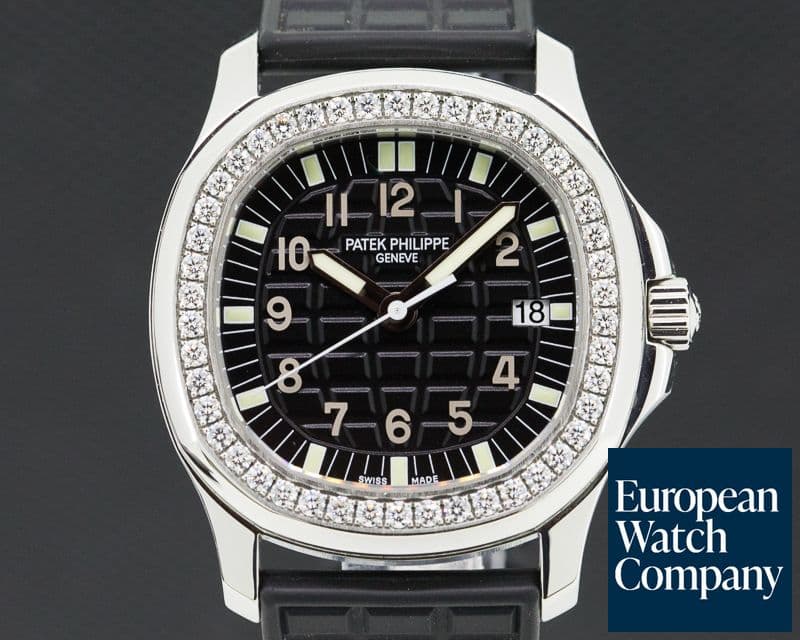 Image of Patek Philippe Lady Aquanaut SS Black Dial / Diamond Bezel


