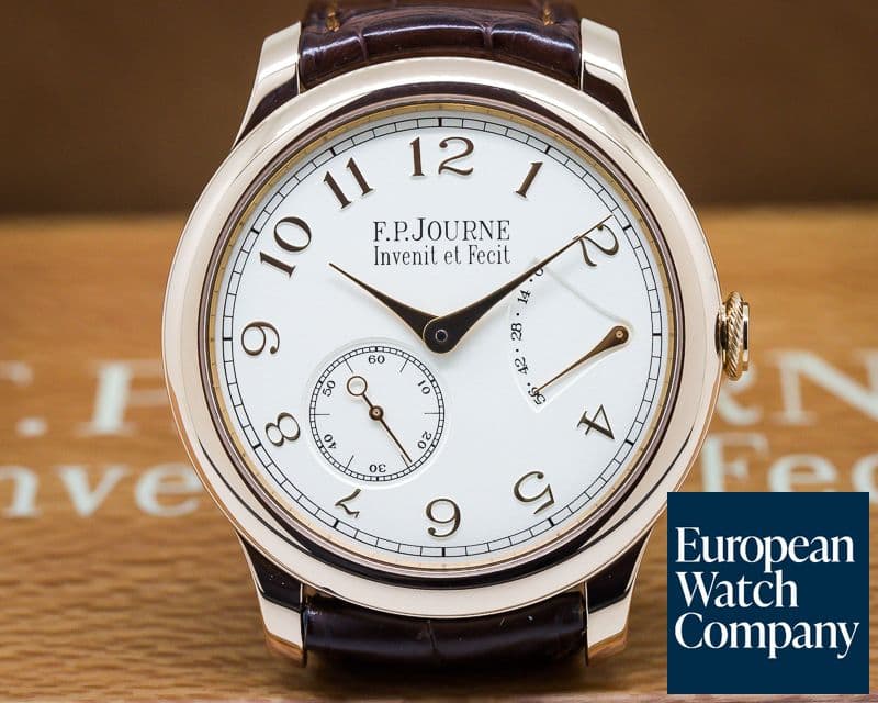 Image of F. P. Journe Chronometre Souverain Red Gold / Silver Dial 40MM