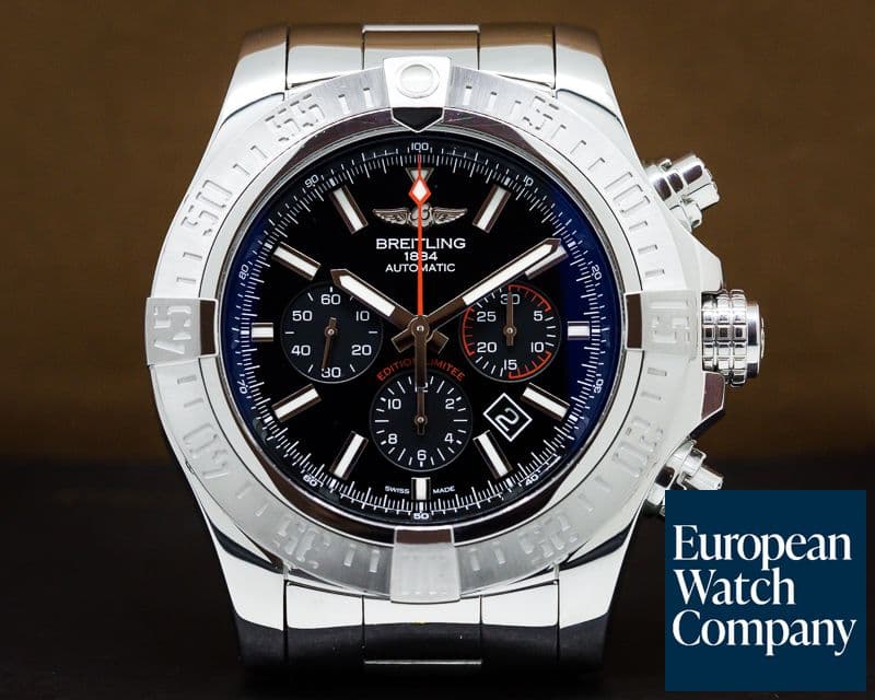 Image of Breitling Super Avenger Boutique Limited Edition SS Black Dial