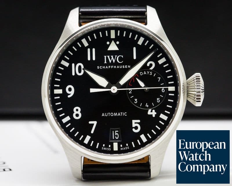 Image of IWC Big Pilot SS / Leather Santoni