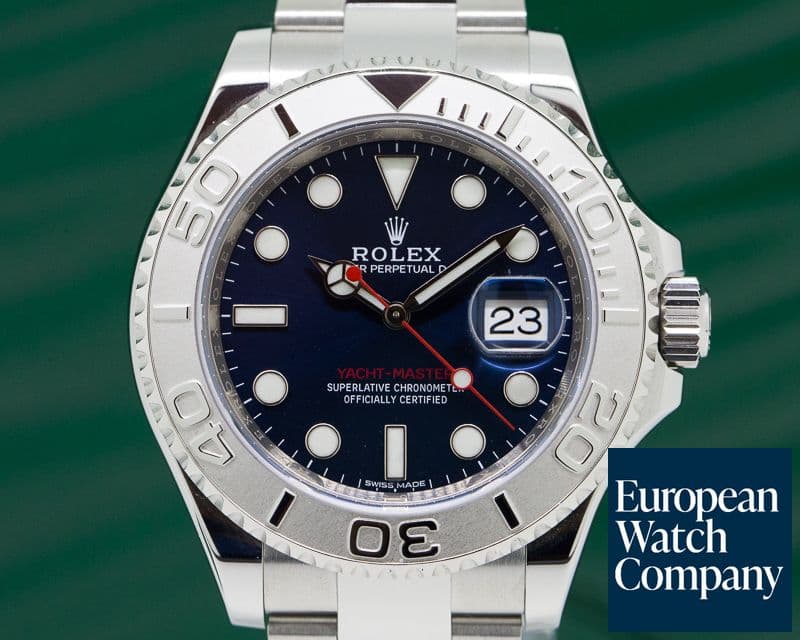 Image of Rolex Yacht Master SS Blue Dial / Platinum Bezel 
