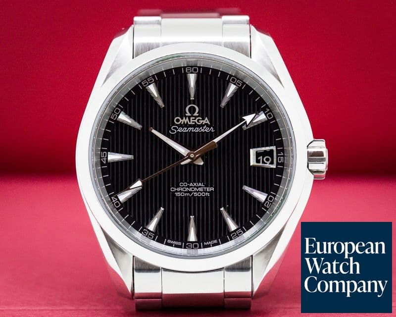 Image of Omega Aqua Terra Co-Axial Date Black Dial SS / SS 