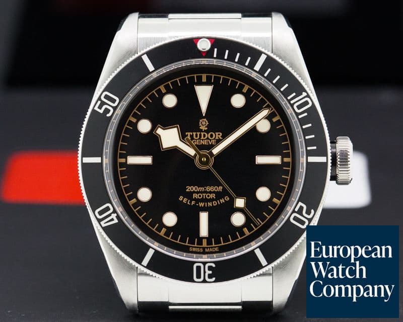 Image of Tudor Tudor Heritage Black Bay BLACK SS / Leather