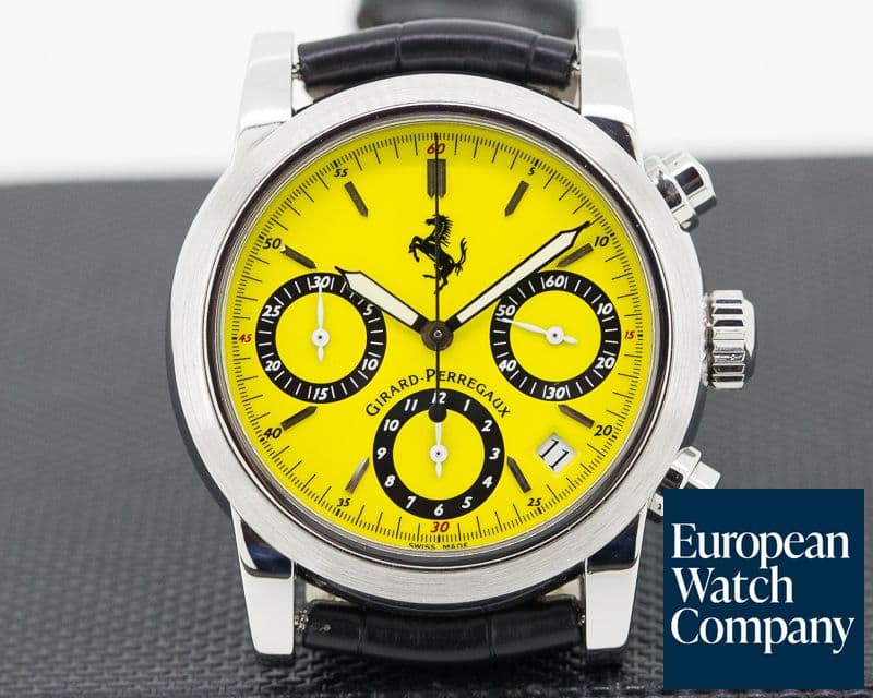 Image of Girard Perregaux Ferrari Chronograph Yellow Dial SS / Strap