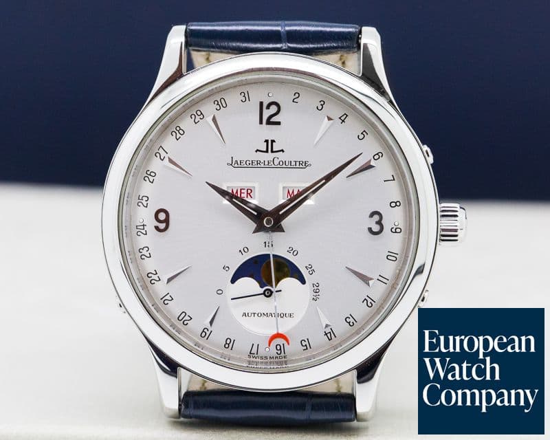 Image of Jaeger LeCoultre Master Moon SS Silver Dial 
