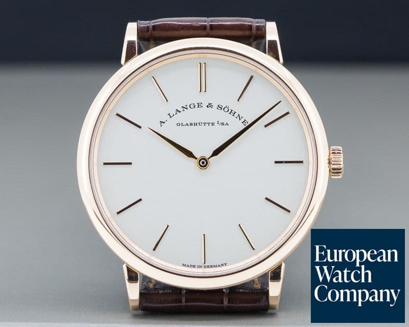 Image of A. Lange and Sohne Saxonia Thin Manual Wind 18K Rose Gold