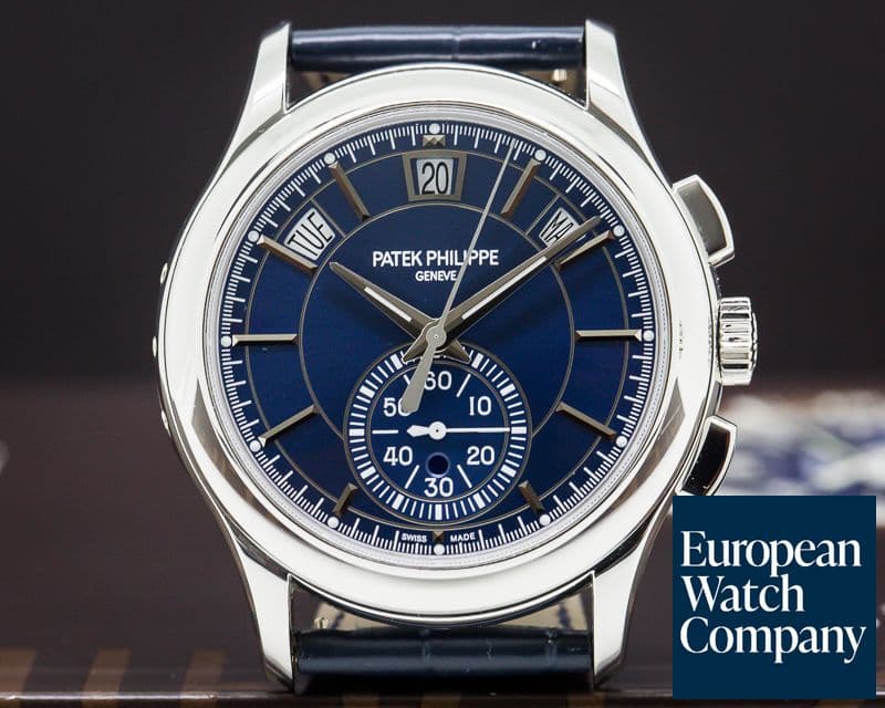 Image of Patek Philippe Chronograph Annual Calendar Platinum / Blue Dial