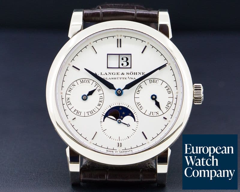 Image of A. Lange and Sohne Saxonia Annual Calendar 18K White Gold 