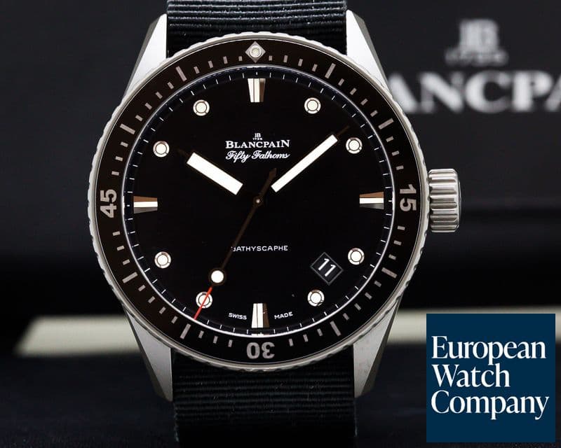 Image of Blancpain Fifty Fathoms Bathyscaphe Automatic Ceramicised Titanium