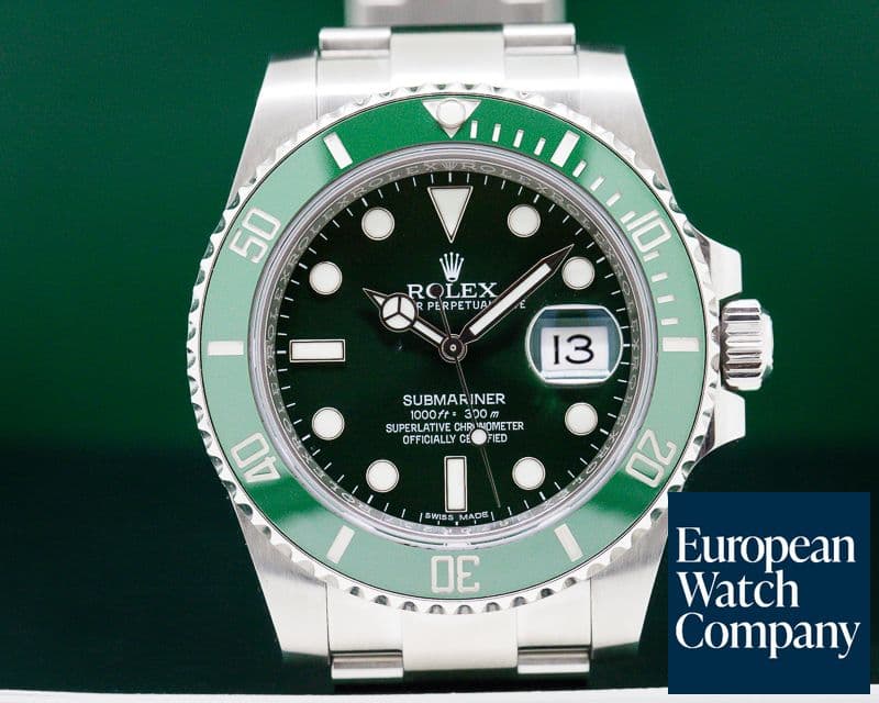 Image of Rolex Submariner Green Ceramic Bezel Green Dial SS