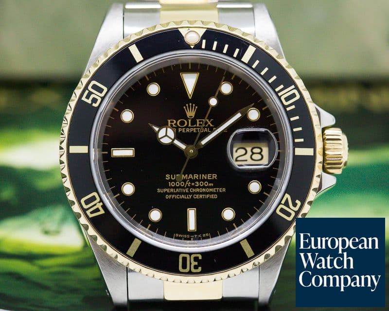 Image of Rolex Submariner Black Dial SS / 18K