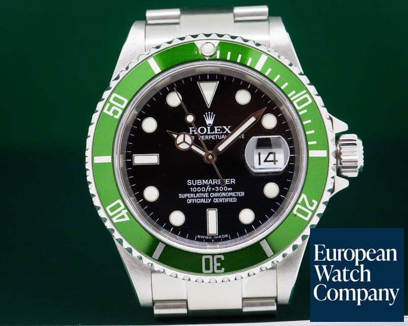 Image of Rolex Submariner 50th Anniversary SS Green Bezel