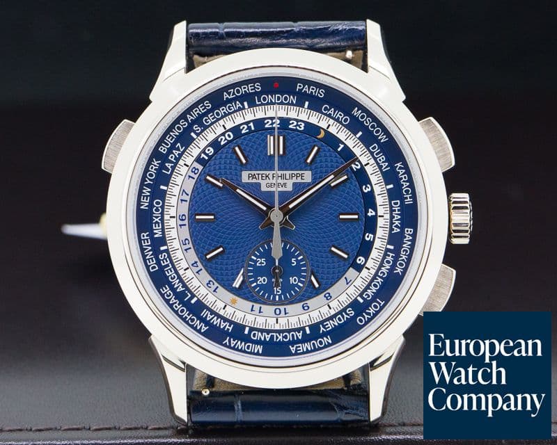 Image of Patek Philippe World Time Chronograph 18k White Gold UNWORN 