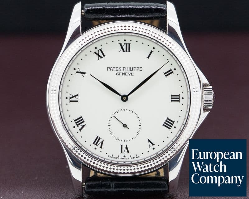 Image of Patek Philippe Calatrava Manual Wind Enamel Dial 18K White Gold