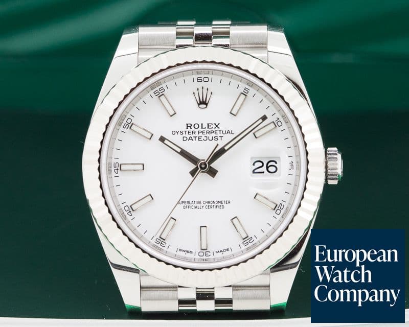 Image of Rolex Datejust 41 White Stick Dial SS UNWORN