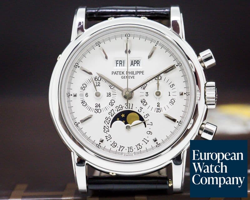 Image of Patek Philippe Perpetual Calendar Chronograph Platinum Silver Dial