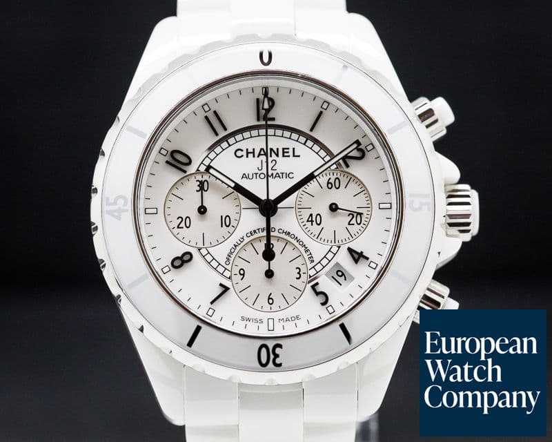Image of Chanel J12 Automatic Chronograph White Ceramic