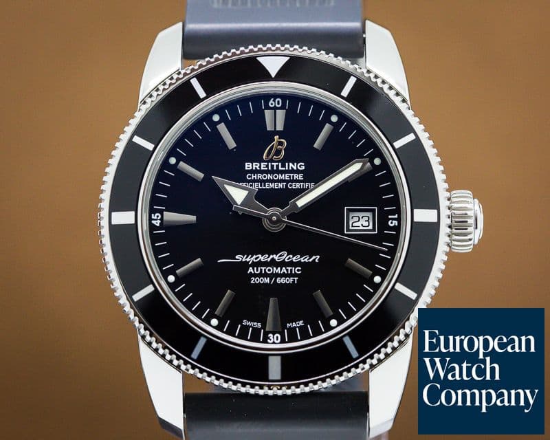 Image of Breitling Super Ocean Pro Black Dial / Leather