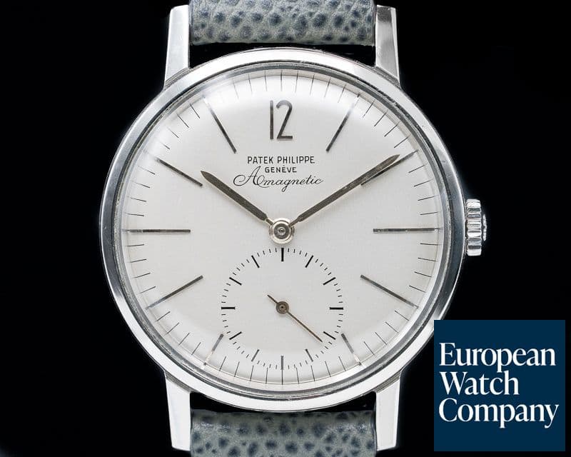Image of Patek Philippe 3417 Vintage Calatrava AMAGNETIC Stainless Steel 'Big Sub'
