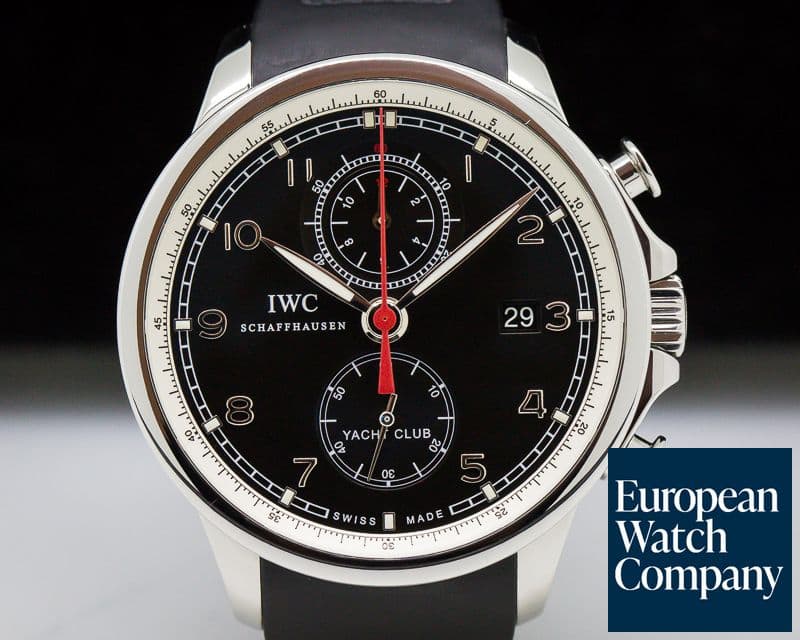 Image of IWC IWC Portuguese Yacht Club Flyback SS Black Dial