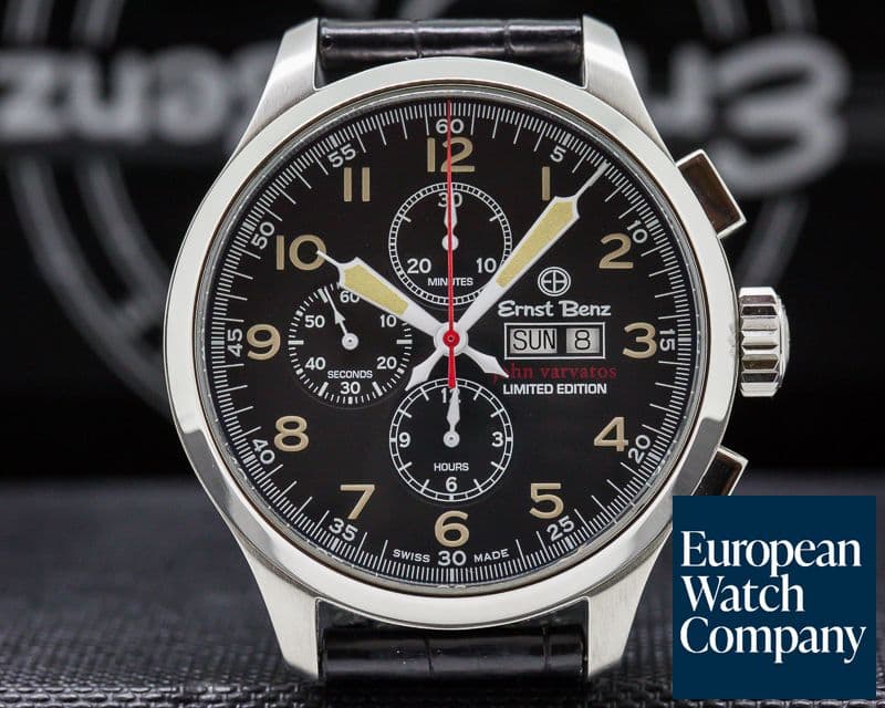 Image of Ernst Benz Chronoscope John Varvatos Black Vintage SS