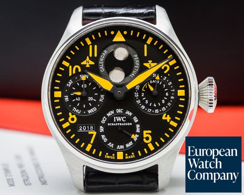 Image of IWC Big Pilot Orange Perpetual Calendar SS LIMITED