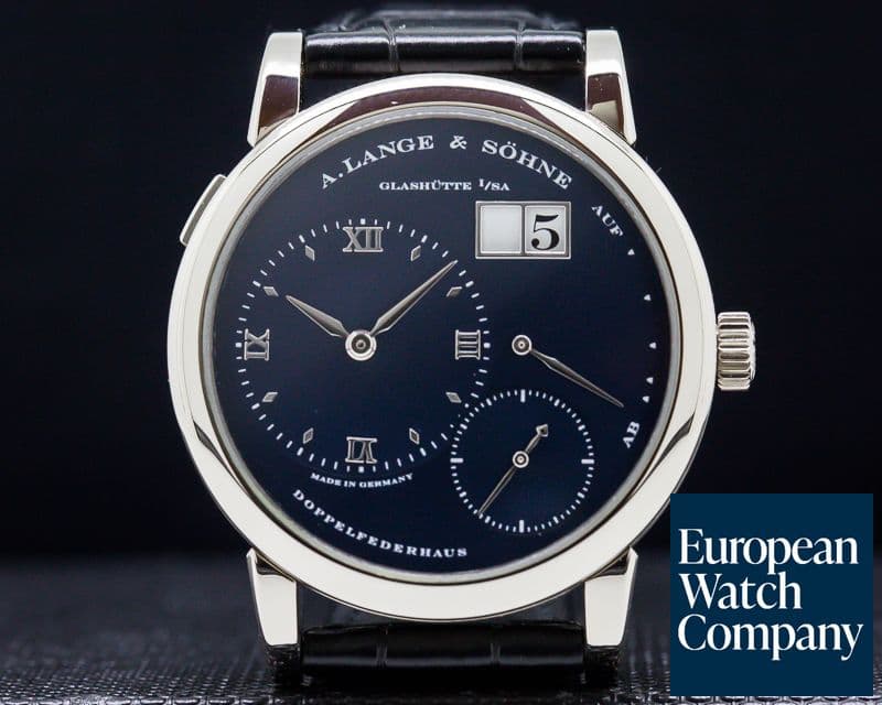 Image of A. Lange and Sohne Lange 1 Blue Dial 18k White Gold