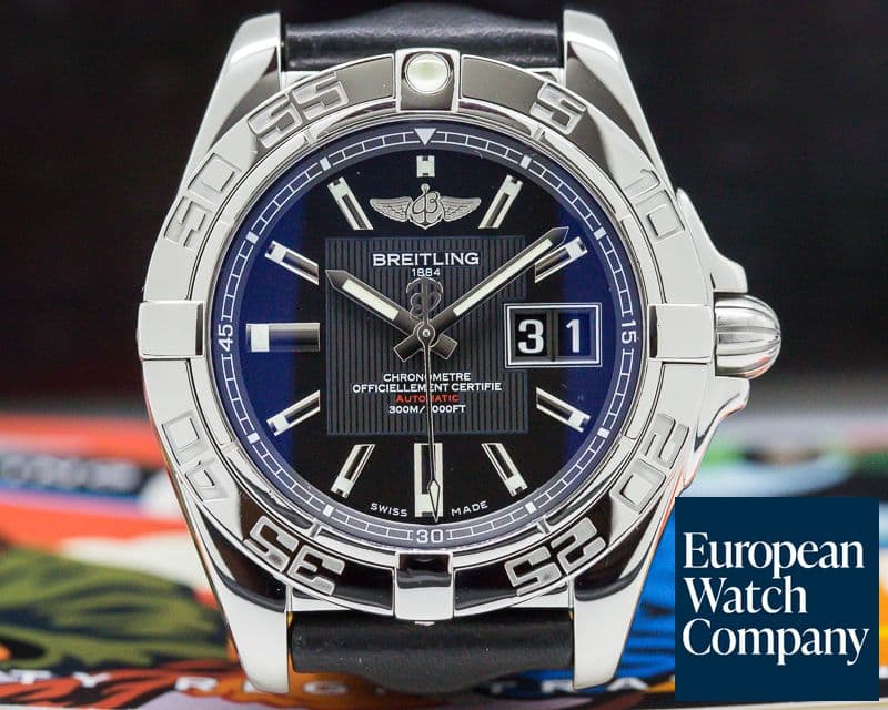 Image of Breitling Galactic 41 Black Dial SS / Strap
