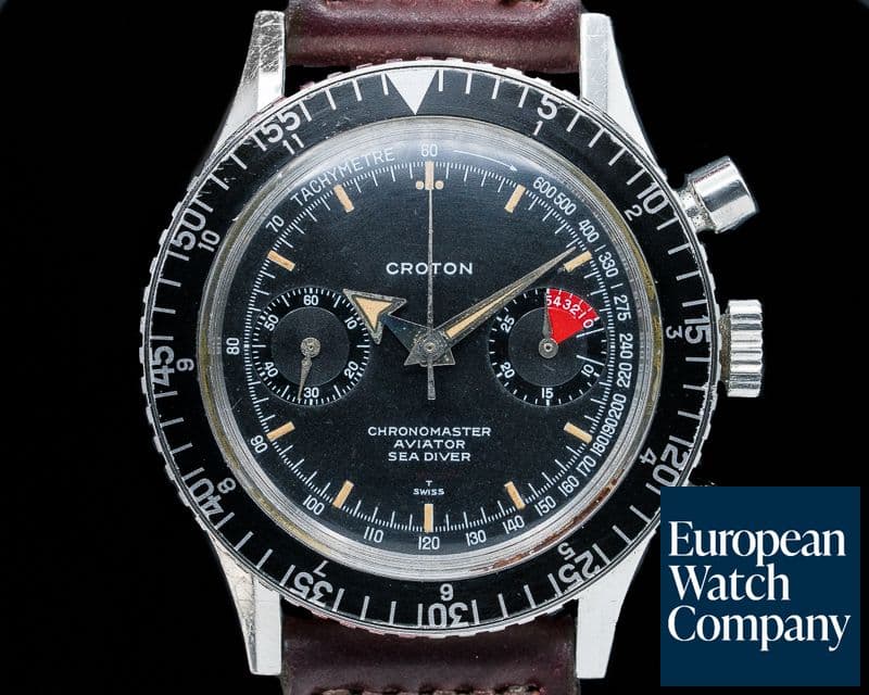 Image of Croton Vintage Chronomaster Aviator Sea Diver SS