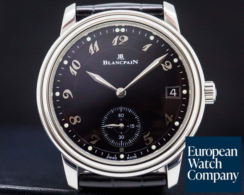 Image of Blancpain Ultra Thin Automatic 100HR Black Arabic Dial