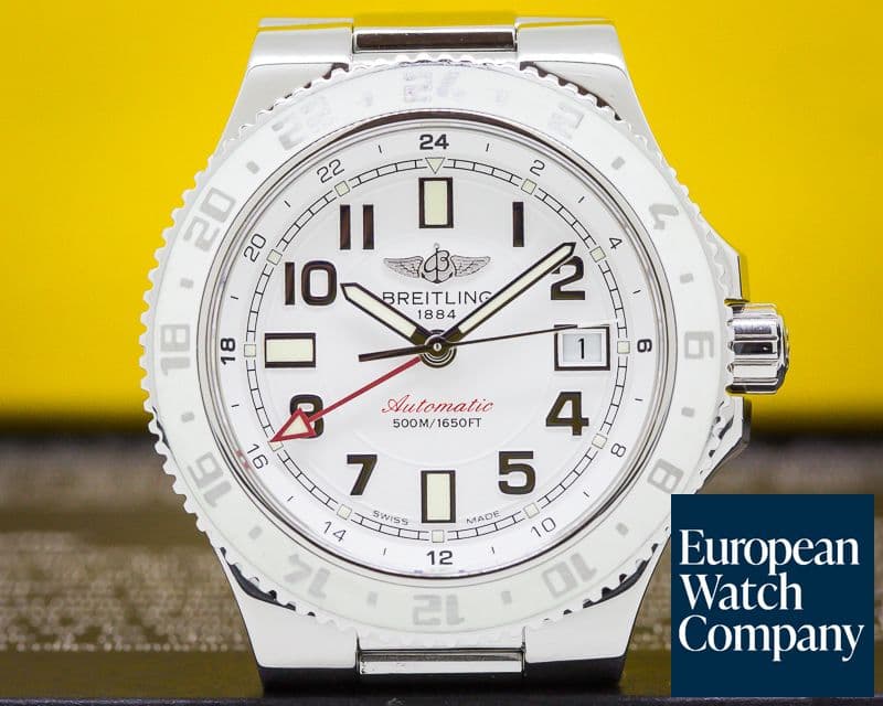 Image of Breitling SuperOcean GMT White Dial SS / SS