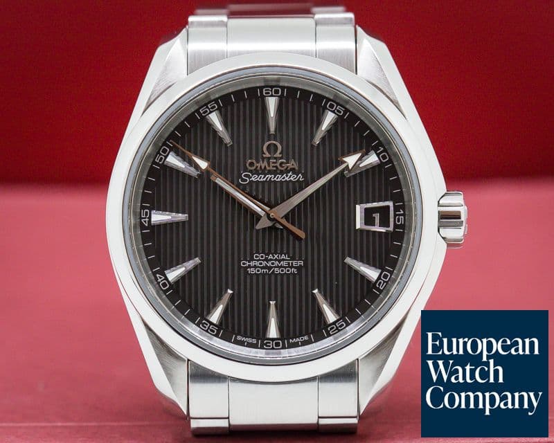 Image of Omega Aqua Terra Co-Axial Date Black Dial SS / SS 
