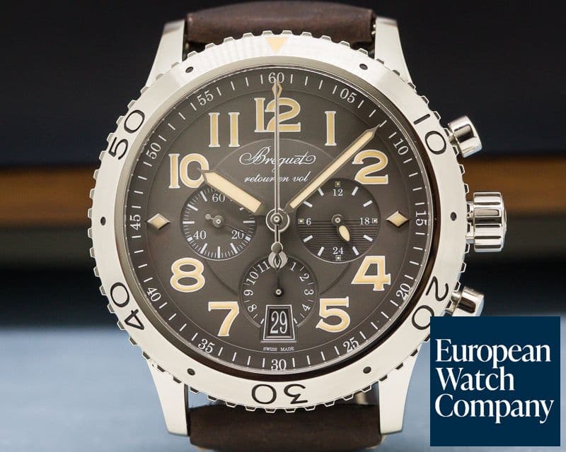 Image of Breguet Type XXI Flyback SS Grey Dial 
