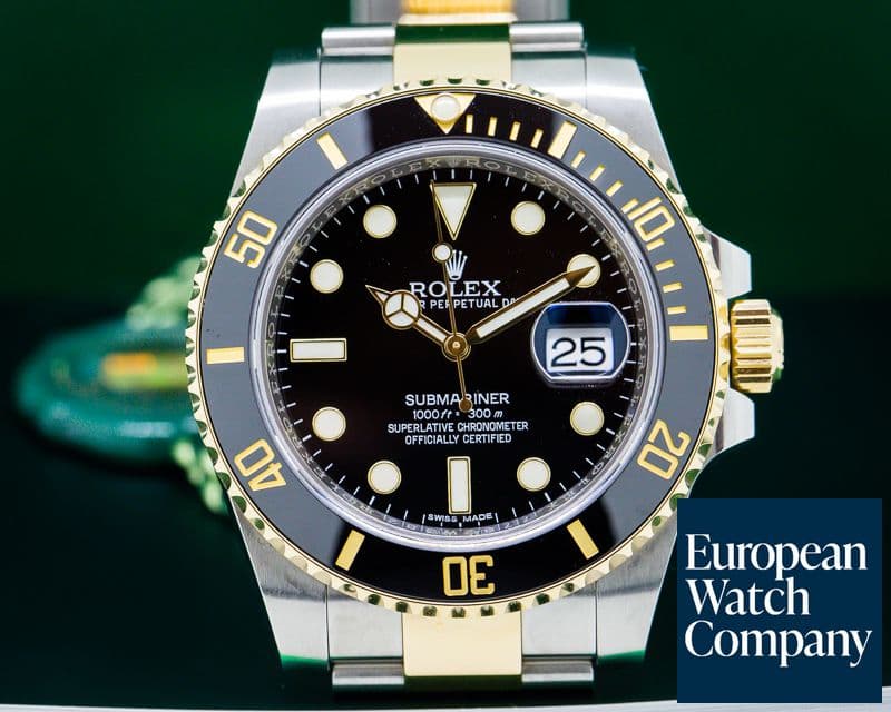 Image of Rolex Submariner Ceramic Black Dial 18K / SS