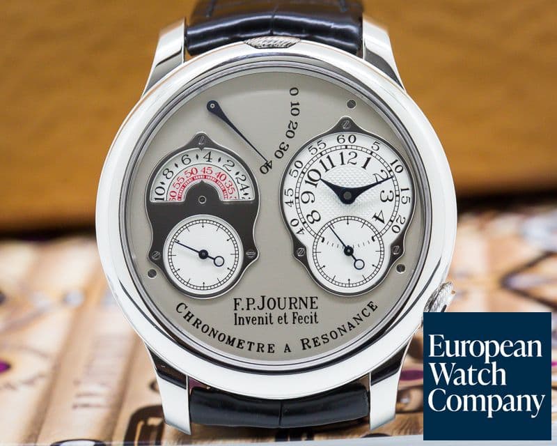 Image of F. P. Journe Chronometre Resonance
Platinum / Silver Dial 40MM Deployant