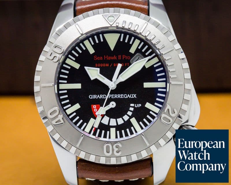 Image of Girard Perregaux Sea Hawk II Pro Titanium / Leather